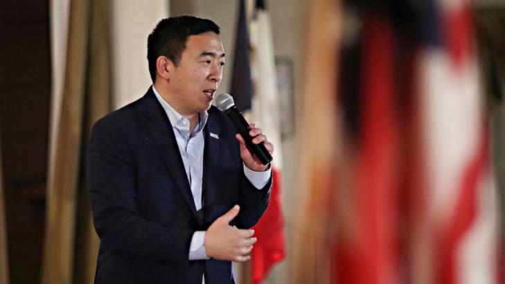Andrew Yang to voters: It's OK to go with a non-establishment candidate