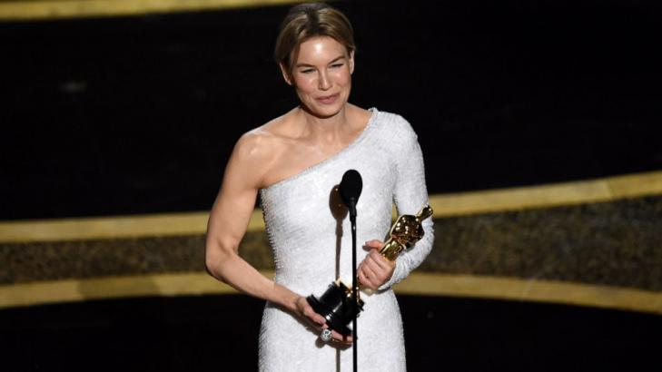 Zellweger completes comeback with best-actress Oscar win