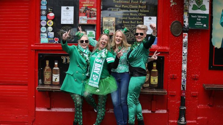 Virus dampens St. Patrick's Day revels around the world