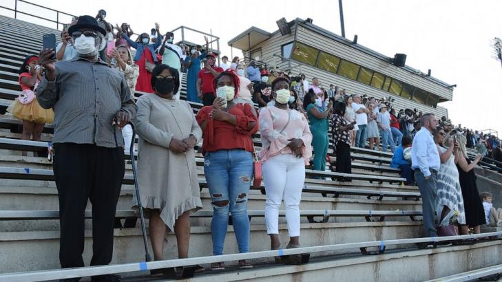 Graduation ceremonies draw thousands despite pandemic fears