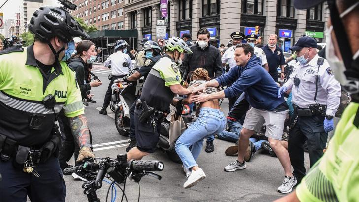 George Floyd protests in NYC turn violent, several arrested