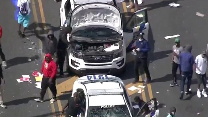 Philadelphia faces looting, police cars ransacked as Trump demands 'Law & Order'