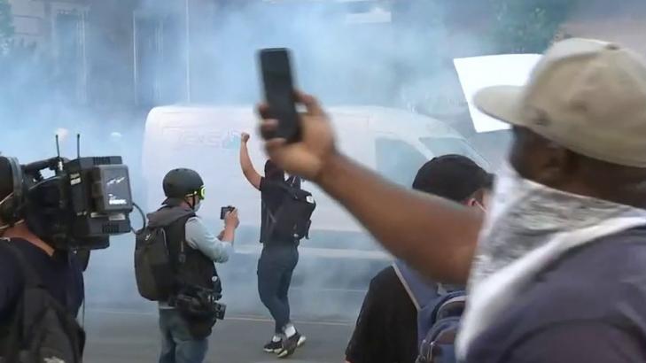 George Floyd unrest: Philadelphia police fire tear gas on crowd trying to block interstate