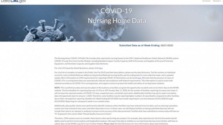 Medicare nursing home COVID-19 site leaves users in the dark
