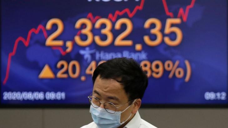 Asian shares mixed as investors watch talks on US stimulus
