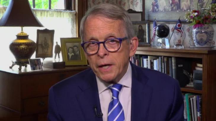 A test ahead of Mike DeWine's planned meeting with the President in Cleveland today revealed that he is positive for Covid-19