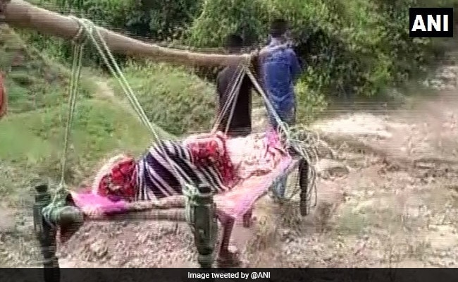 In Absence Of Roads, Woman Carried To Hospital On Cot In Madhya Pradesh