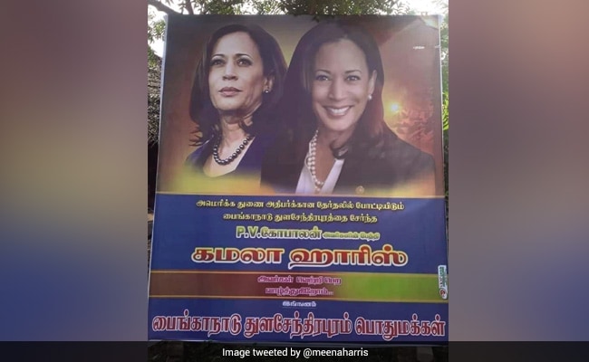 "Victorious'' Kamala Harris Poster In Tamil Nadu, Her Niece Tweets Photo