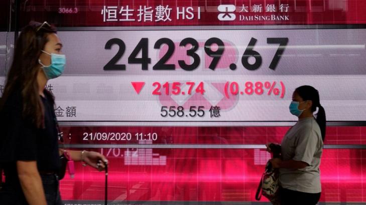 Asian markets lower after Wall St declines for third week