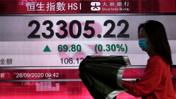 Asia shares up ahead of China holiday, presidential debate