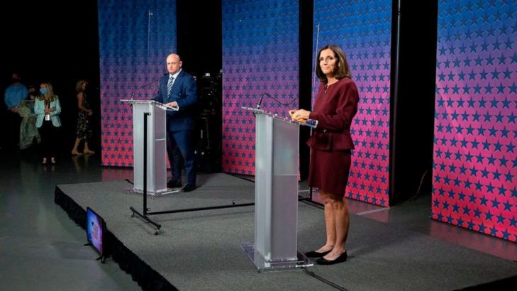 Plexiglass barriers have been used in previous debates amid the COVID-19 pandemic