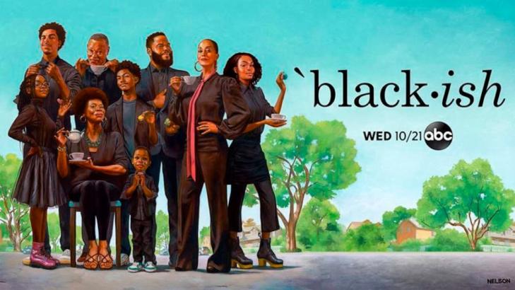 Johnsons are 'sipping tea' for 'black-ish' family portrait