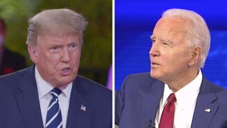 On one channel, voters heard Trump shifting blame and undermining masks. On the other, Biden savaged the President for doing just that.