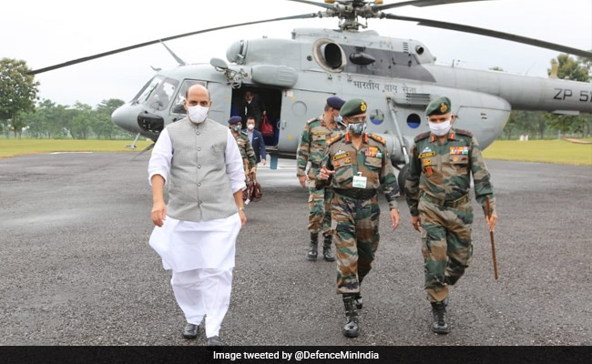 Rajnath Singh Reviews LAC Situation At Army's Trishakti Corps In Sukna