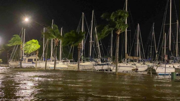 Eta makes landfall as tropical storm in Florida