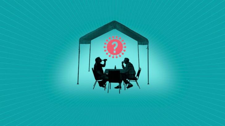 Are dining tents a safe way to eat out during the pandemic?