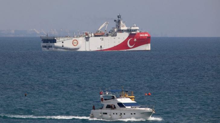 Turkish research ship in port after Mediterranean survey