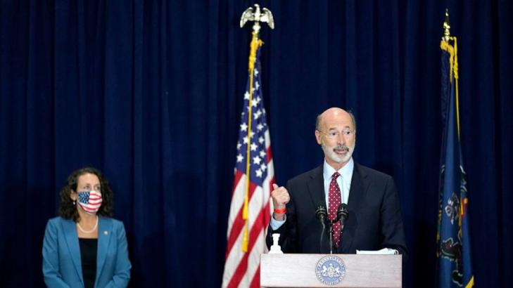 Pennsylvania governor says he's tested positive for COVID-19