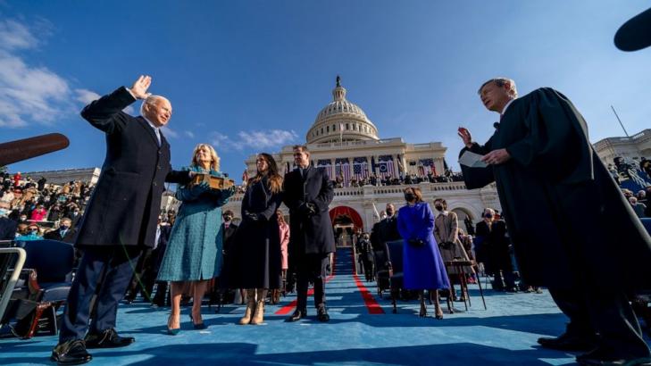 Biden oath second only to Reagan and Obama with TV viewers