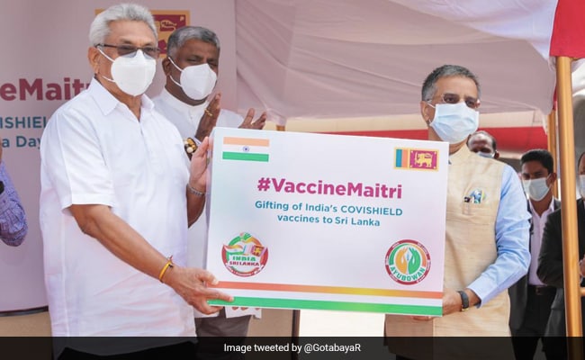 Sri Lanka President Receives 5 Lakh Free Indian COVID-19 Vaccines