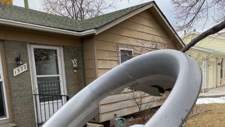 Plane lands safely after dropping debris outside house