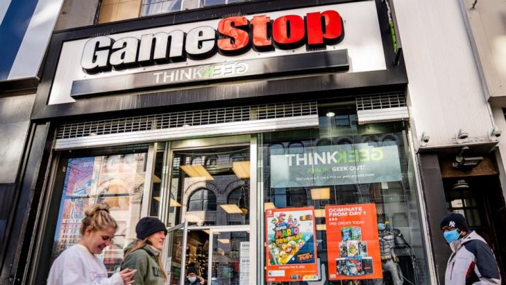 GameStop shares double after tumbling for much of February
