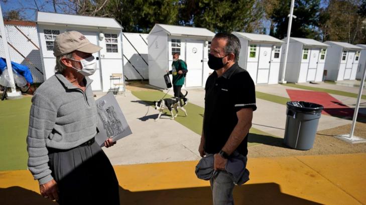 LA opens its first tiny home village to ease homeless crisis