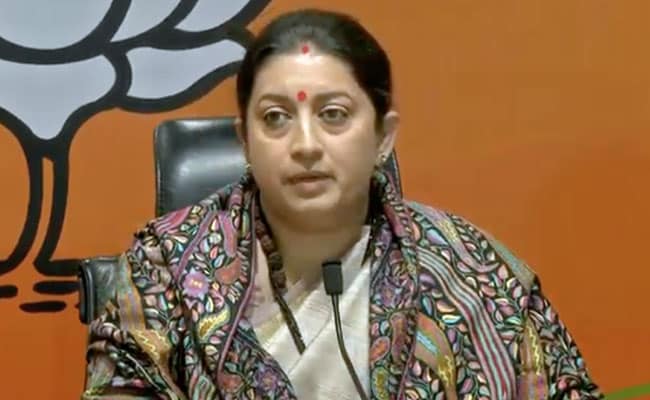 "No One More Corrupt Than Congress": Union Minister Smriti Irani In Assam