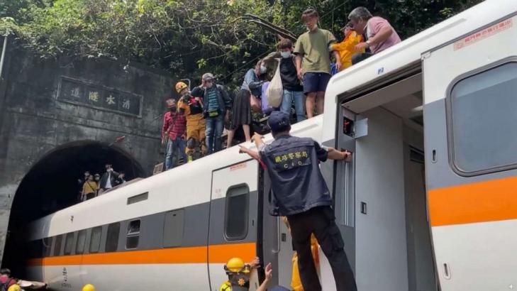 At least 36 dead in Taiwan train crash