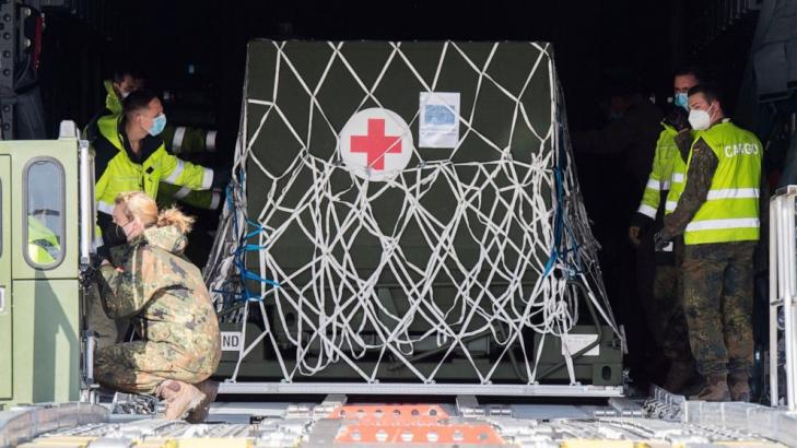 The Latest: Germany airlifts oxygen equipment to India