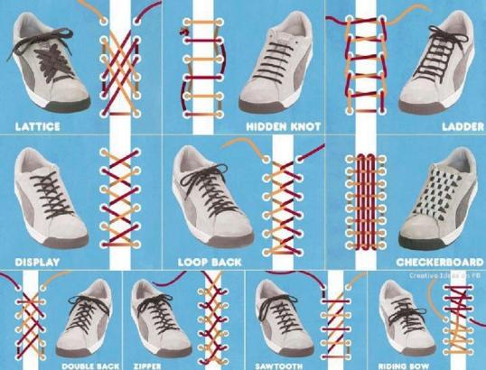 10 Ways to Lace Up Your Shoes Creatively