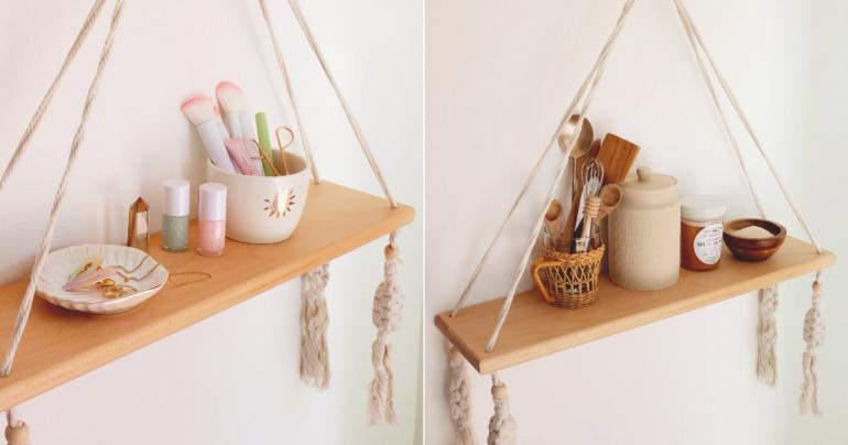 This $30 Hanging Wall Shelf Is So Versatile, We Styled It 5 Ways For Different Rooms