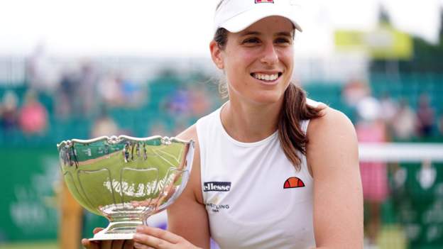 Nottingham Open: Johanna Konta beats Zhang Shuai to win fourth WTA title