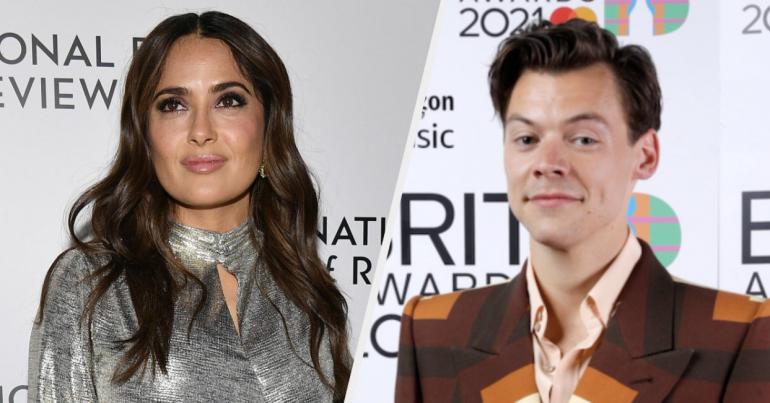 Salma Hayek's Pet Owl Coughed Up A Hairball On Harry Styles, And Celebrity Stories Simply Don't Get Better Than This