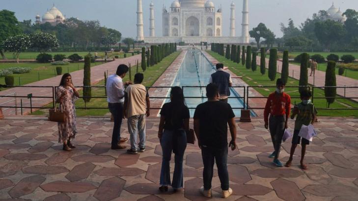 The Latest: India's Taj Mahal reopens as new infections slow