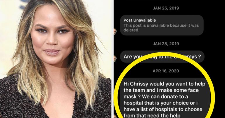 Chrissy Teigen Claims The Bullying DMs Michael Costello Posted Are Fake, And She Posted The Real Ones