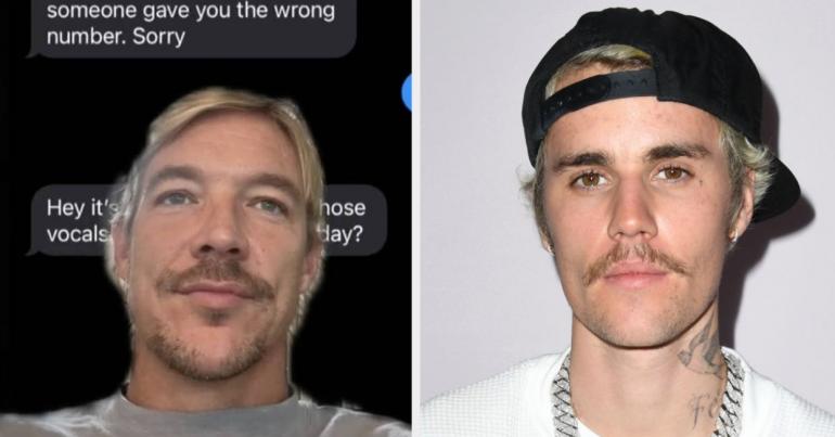Justin Bieber Pretended Diplo Had The Wrong Number When He Tried To Text Him, And I Am Cackling