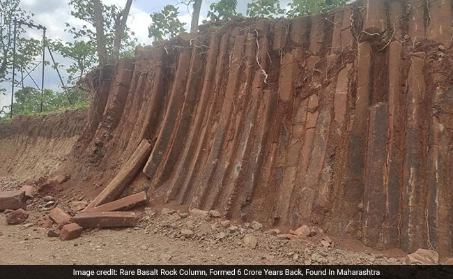 Rare Basalt Rock Column, Formed 6 Crore Years Back, Found In Maharashtra