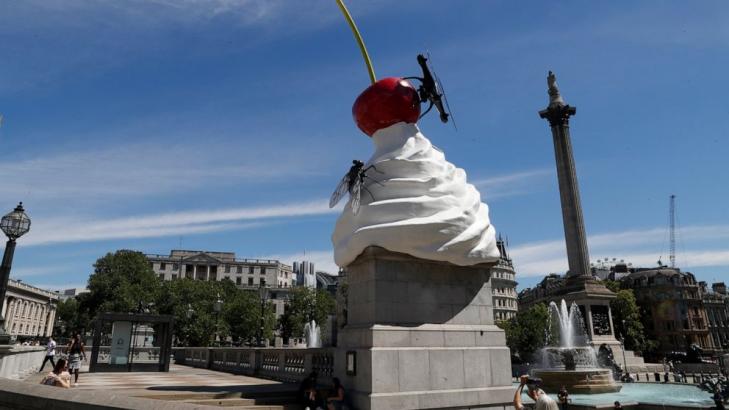 Two artworks chosen for display in London's Trafalgar Square