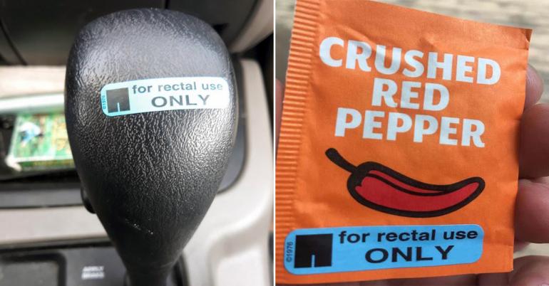 Not sure we should trust the placement of these “For Rectal Use Only” stickers (33 Photos)