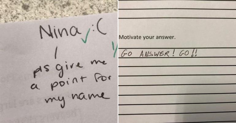 Brutally honest homework answers we can’t stop laughing at (34 Photos)