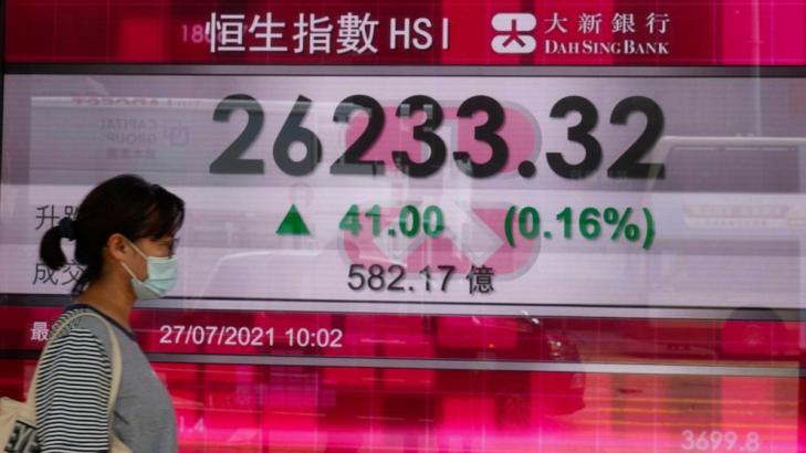 Asian stock markets mixed after Wall Street rises to record