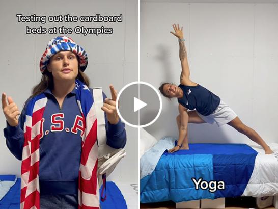 So it turns out the anti-sex beds at the Olympics ARE pretty durable (Video)