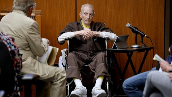 Frail-looking Robert Durst denies killing best friend