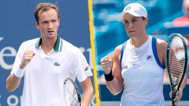 Top seeds Daniil Medvedev and Ashleigh Barty through to Cincinnati quarter-finals