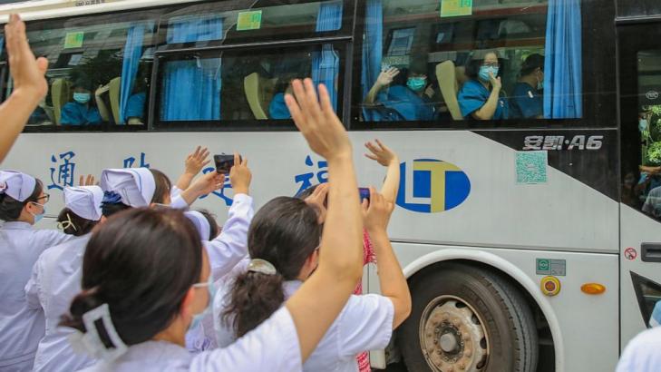 Chinese city with coronavirus outbreak stops buses, trains