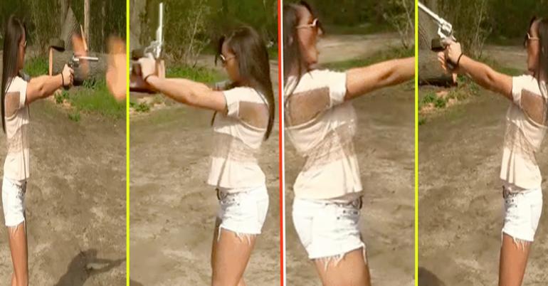 Girls ’n guns GIFs: sexy skills VS trigger FAILs (25 GIFs)