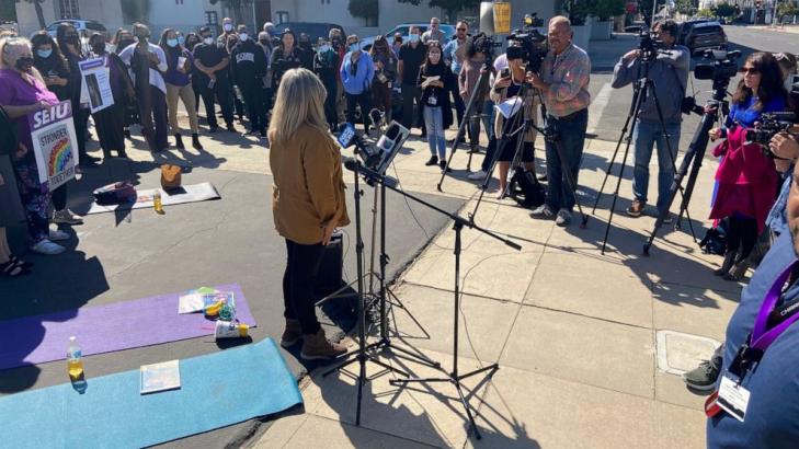 Kids in California county care sleeping on floor in building