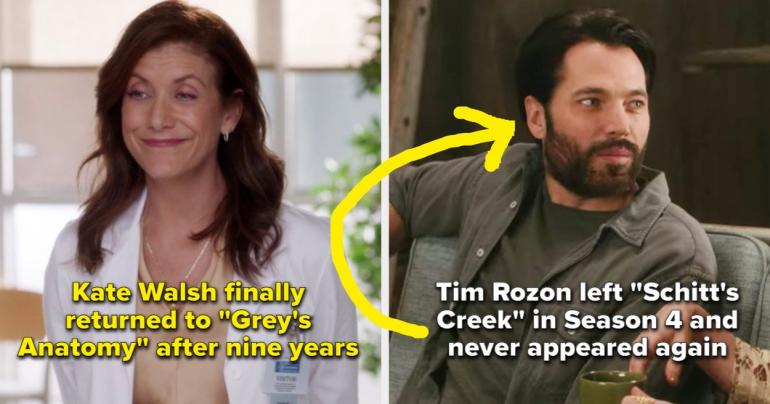 13 Actors Who Left Their TV Shows But Eventually Returned And 13 Who Never Did An Episode Again