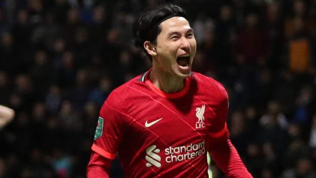 Preston North End 0-2 Liverpool: Takumi Minamino and Divock Origi on target